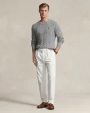 Pull en coton torsadé – Gris faon chiné