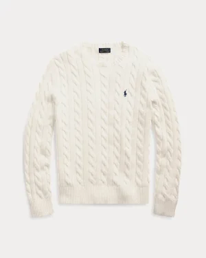 Pull en coton torsadé – Crème Andover