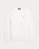 Pull en coton torsadé – Blanc