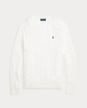 Pull en coton torsadé – Blanc