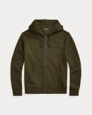 Sweat à capuche en maille double – Olive Compagnie