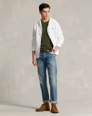Sweat à capuche en maille double – Blanc