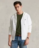 Sweat à capuche en maille double – Blanc