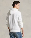 Sweat à capuche en maille double – Blanc