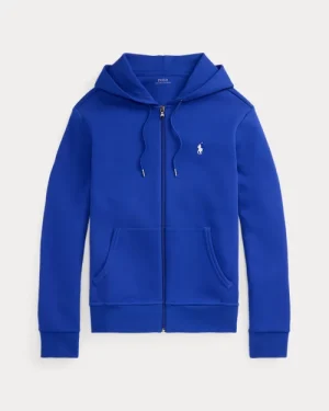 Sweat à capuche en maille double – Étoile Saphir