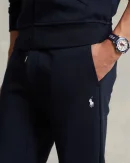 Pantalon de jogging jersey double – Marine Aviateur