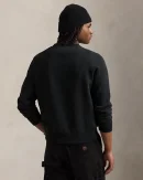 Sweat en maille double – Noir/Crème