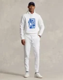 Pantalon de jogging jersey double – Blanc