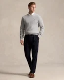 Pull à col rond en coton piqué – Chiné Andover