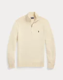 Pull demi-zippé en coton – Crème Andover