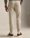 Pantalon de jogging jersey double – Beige toscan chiné
