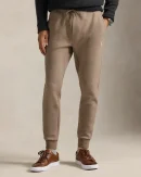 Pantalon de jogging jersey double – Brun chiné