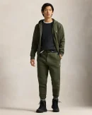 Pantalon de jogging jersey double – Chiné alpin
