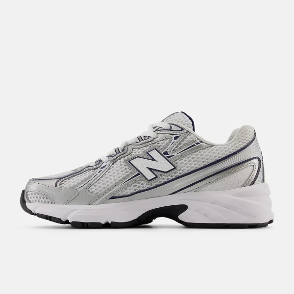 740 chaussures NB Navy avec White et Shadow Grey