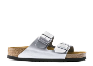 Birkenstock Arizona Birko-Flor Silver